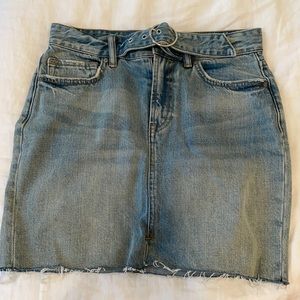 All Saints Denim Skirt